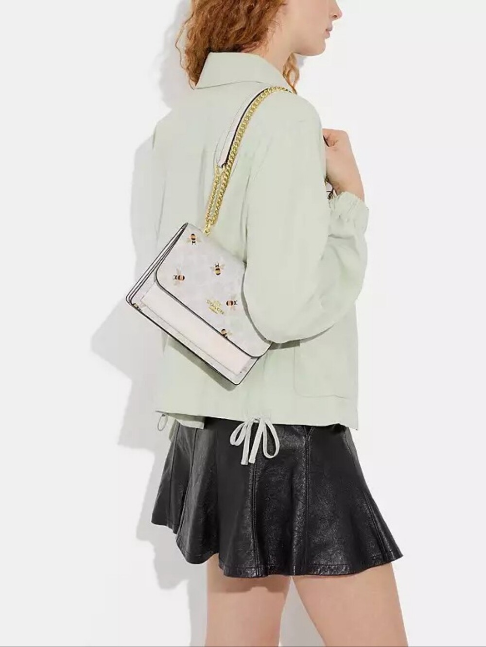 Coach Klare Crossbody Bag In Signature Canvas With Bee Print NWT! - Picture 14 of 15